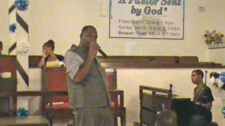 Anthony Lavon Smith is shown giving a sermon in this still image from a YouTube.com clip.