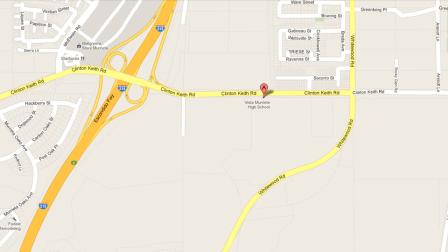 A map indicates the location of Vista Murrieta High School in Riverside County.