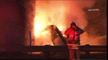 A female suspect was killed in a police pursuit on the 210 Freeway on Wednesday morning. The fiery crash happened at the 330 interchange of the 210 Freeway.