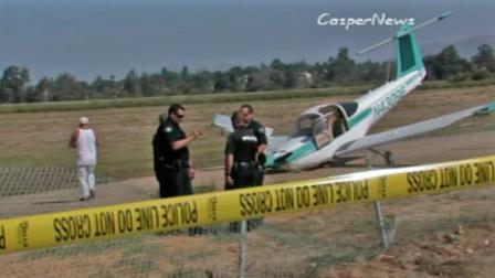A small plane crashed near a little league field across from Corona Municipal Airport on Saturday, Oct. 13, 2012.