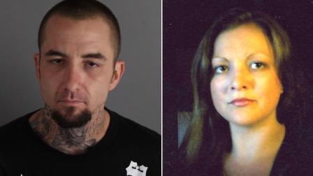 Thomas Fulk, 35, and Kimberly Lynn Dow, 30, are seen in these undated photos. Dows body was found in a field in Riverside on Saturday, Oct. 13, 2012. Police want to question her boyfriend, Thomas Fulk.