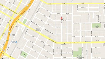 A map indicates the location of an attempted kidnapping at Eucalyptus Avenue and Fifth Street in Riverside.