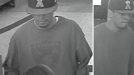 The San Bernardino Sheriffs Department is seeking a suspect who committed a bank robbery Wednesday, Oct. 24, 2012.