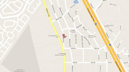 A map indicates the area in the 32900 block of Crescent Avenue where Wildomar police responded to an armed robbery at a yard sale Saturday, Nov. 24, 2012.