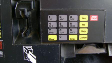 Credit card skimming devices have been detected inside the pumps at a 76 gas station in Rancho Cucamonga. Investigators say old style keypads, as seen in the photo, are more easily compromised by skimmer devices.