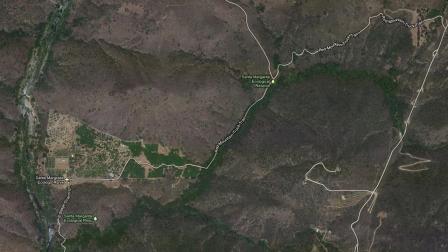 This Google Maps image shows the Santa Margarita Ecological Reserve.