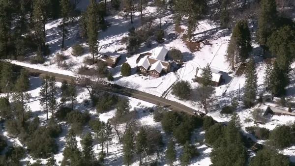 Authorities respond to a possible Chris Dorner sighting in the Big Bear area on Tuesday, Feb. 12, 2013.
