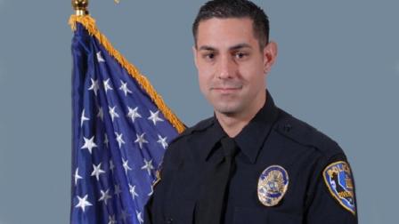 Andrew Tachias of the Riverside Police Department is seen in this photo provided by police.