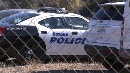 Detectives investigate after a mans body was found at a construction site in Corona on Palisades Drive Wednesday, July 17, 2013.