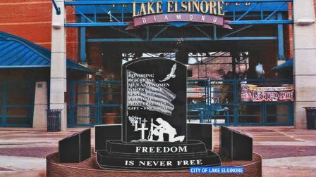 A federal judge ruled against the installation of a veterans memorial at a public stadium in Lake Elsinore Wednesday, July 18, 2013.