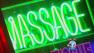 :  A sign for a massage parlor is seen in this undated file photo.