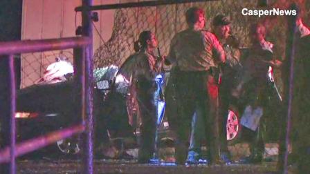 Investigators respond to the scene of a fatal head-on collision on the 10050 block of Limonite Avenue in Jurupa Valley that killed three people on Saturday, Oct. 12, 2013.