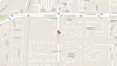 A map indicates the area near an apartment complex in the 8200 block of Vineyard Avenue in Rancho Cucamonga where a 2-year-old infant was pronounced dead Sunday, Oct. 20, 2013.