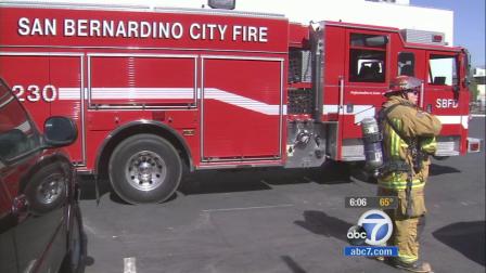 A San Bernardino City Fire Department truck is seen in this undated file photo.