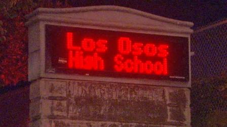 The Los Osos High School sign is shown in this undated file photo.