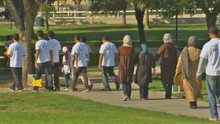 A walkathon was held in Chino Sunday morning to help end hunger, Sunday, October 27, 2013.