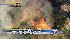 Flames approach cars near Morris Dam :: Morris Dam wildfire