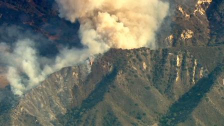 Brush fire near Ortega Highway