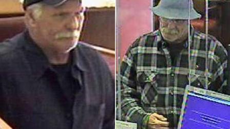 Police are searching for a bank robbery suspect dubbed as the Golden Years bandit. The suspect, who is described to be in his 50s or 60s, has been linked to three bank robberies since March.