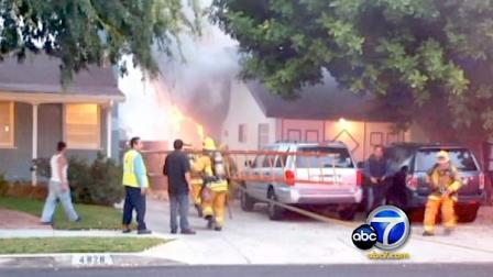 A 14-year-old is on life support after he was pulled from a Sherman Oaks burning home. Three others were seriously injured.