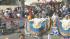Dancers are seen on the parade route during the...