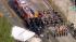 The funeral procession for fallen firefighter...