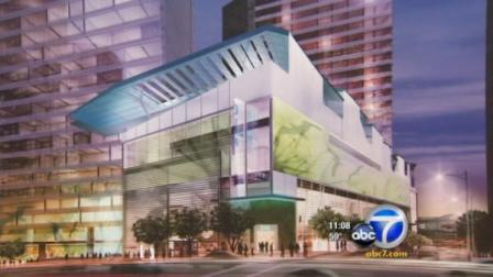 The Los Angeles City Council has approved plans for a pair of downtown skyscrapers with LED lights embedded in their upper outer walls that will flash colorful images within the citys skyline.