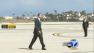 President Barack Obama departs from LAX on Friday, April 22, 2011, after staying at the Beverly Hilton. His SoCal fundraisers raised an estimated $4 million.