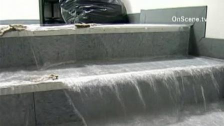 A broken pipe left a clinic flooded in Los Angeles Leimart Park on Monday night.