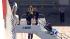 Prince William and Kate are seen boarding a...
