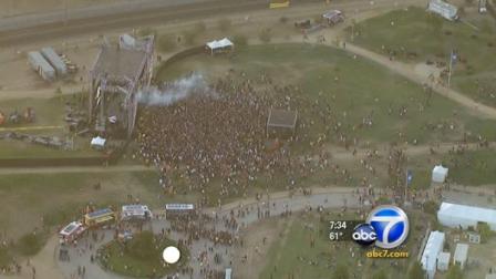 More than a dozen people were taken into custody at a sold-out rave in downtown Los Angeles Saturday, Aug. 6, 2011.