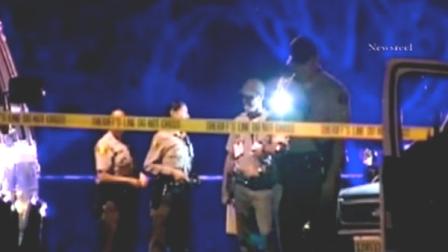 A 20-year-old man from Canyon Country was hospitalized after being shot while he took a walk in his neighborhood on Tuesday.