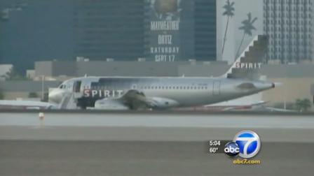 A Spirit Airlines flight from Las Vegas to Los Angeles was sent back to McCarran International Airport after a bomb scare.