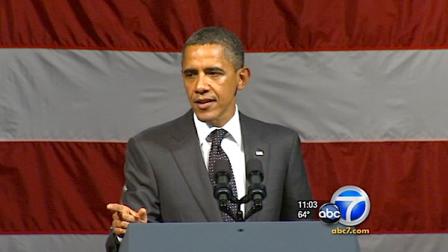 During speeches at two fundraisers in L.A. on Monday, President Obama rallied his base and pitched the American Jobs Act.