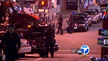 Two Los Angeles Police Department officers were injured in an officer-involved shooting in Koreatown on Saturday night.