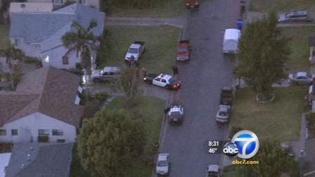 Authorities investigate a neighborhood in Monrovia where a boy said he was almost kidnapped on Friday, Nov. 4, 2011.