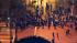 Los Angeles police officers moved in on the...