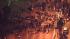 Los Angeles police officers moved in on the...