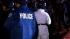 Los Angeles police officers moved in on the...