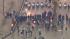 Riot police moved in on Occupy demonstrators...