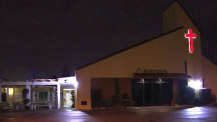 A small fire broke out at the Valley Korean Central Presbyterian Church in North Hills on Monday, Dec. 12, 2011.
