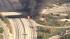 A tanker truck caught fire Wednesday on the...