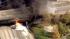 A tanker truck caught fire Wednesday on the...