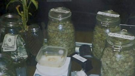 Detectives on Monday raided Herbal Medicine Care on the 10100 block of Topanga Canyon Boulevard in Northridge.