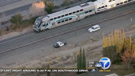 A man was fatally struck by a Metrolink train on Friday, Feb. 17, 2012.