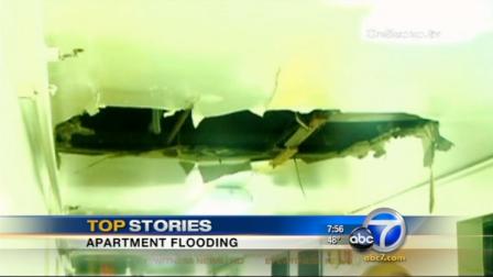 Crews were cleaning up on Tuesday after some major flooding at a 15-story apartment building in a Pasadena.