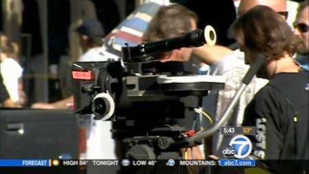 A film crew is shown in this undated file photo.
