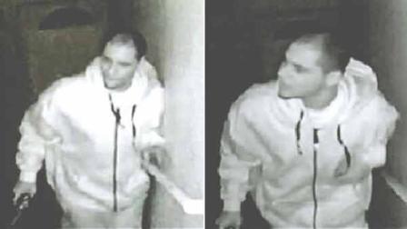 The suspect in a double shooting in South Los Angeles is seen in these surveillance video still images.