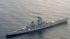 The USS Iowa battleship is seen off the coast of...