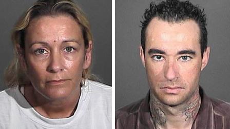 Colette Kurtz (left) and Richard Traber (right) were arrested for allegedly stealing - 8681829_448x252